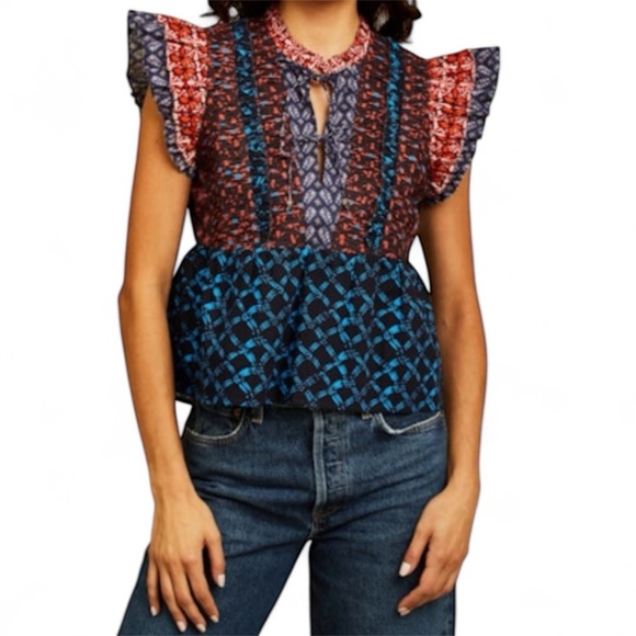 Love the LabelPersephone Floral Top with Flare Sleeves in Size XS